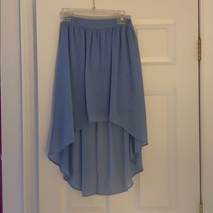 Forever 21 high-low baby blue skirt